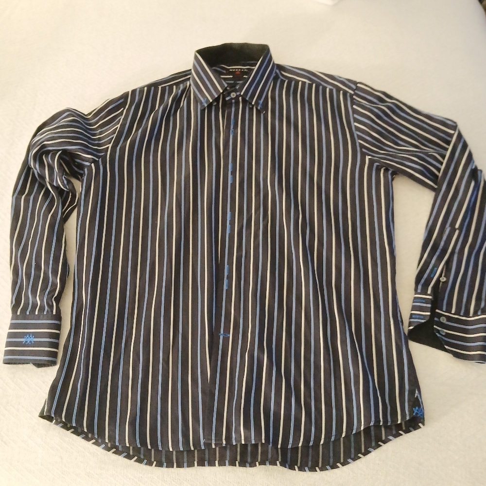 Sz.XXL Mens Mezlan Button Up Dress Shirt